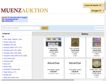 Tablet Screenshot of muenzauktion.com