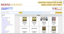 Desktop Screenshot of muenzauktion.info